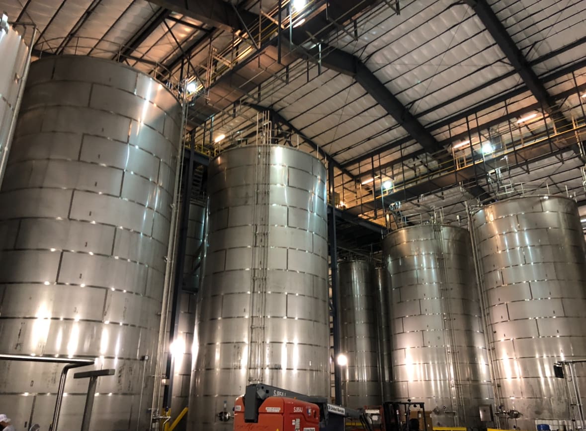 Orbital welding close-up