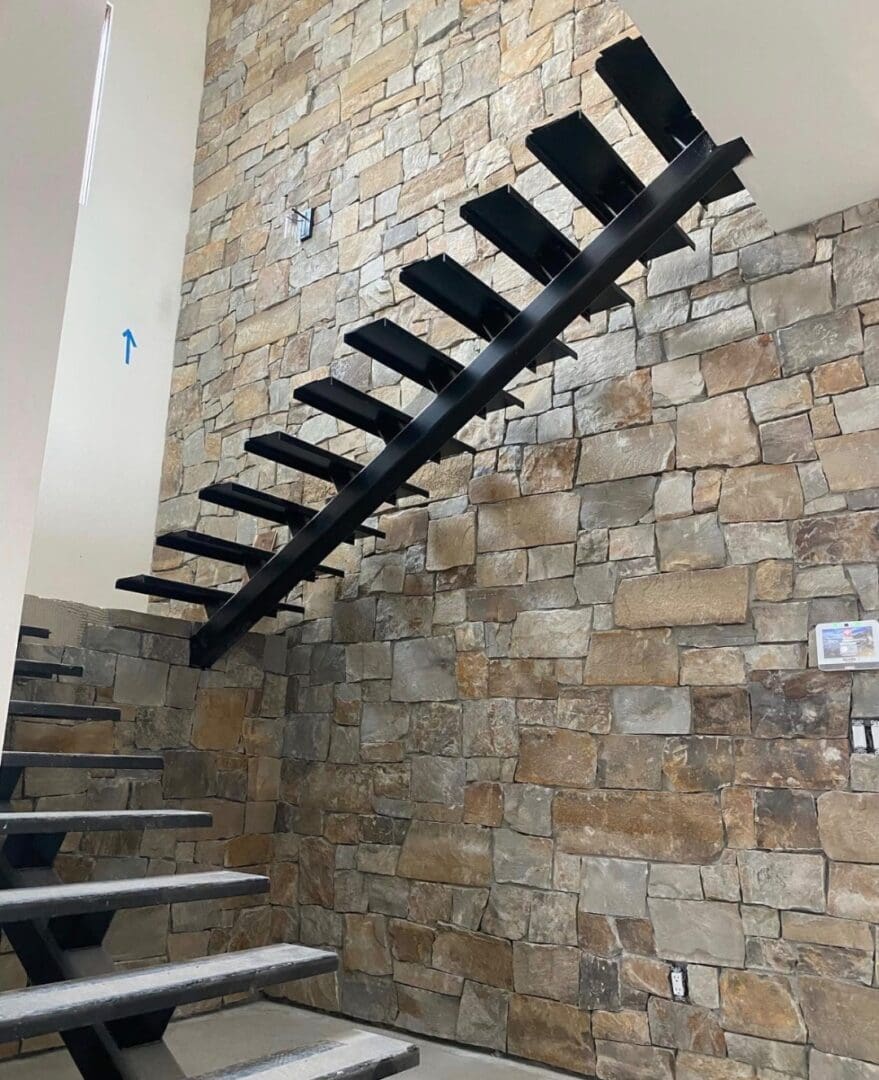 Finished custom home with SAI architectural steel installation